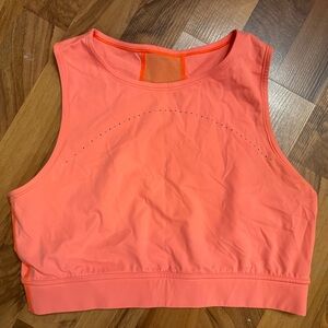 Lululemon Hotty Hot Cropped Tank in Highlight Orange Size 10